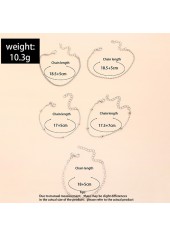 Silver Color Round Alloy Detail Bracelets