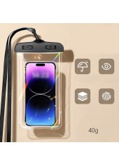 Waterproof Black One Size Phone Case