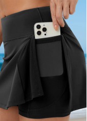 African Tribal Print Neon Rose Red Swimdress Top-No Bottom