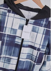 Geometric Print Grey Coat