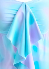 Ombre Ruffle Multi Color Tankini Set