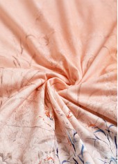 Floral Print Button Dusty Pink Short Sleeve T Shirt