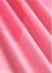 Plus Size Pink Criss Cross Ombre T Shirt