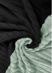 Contrast Color Patchwork Long Sleeve Hoodie