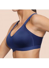 Scoop Neck Push-up Dark Blue Bra