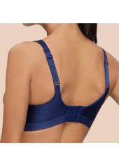 Scoop Neck Push-up Dark Blue Bra
