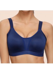 Scoop Neck Push-up Dark Blue Bra