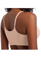 Scoop Seamless Skin Color Breathable Bra