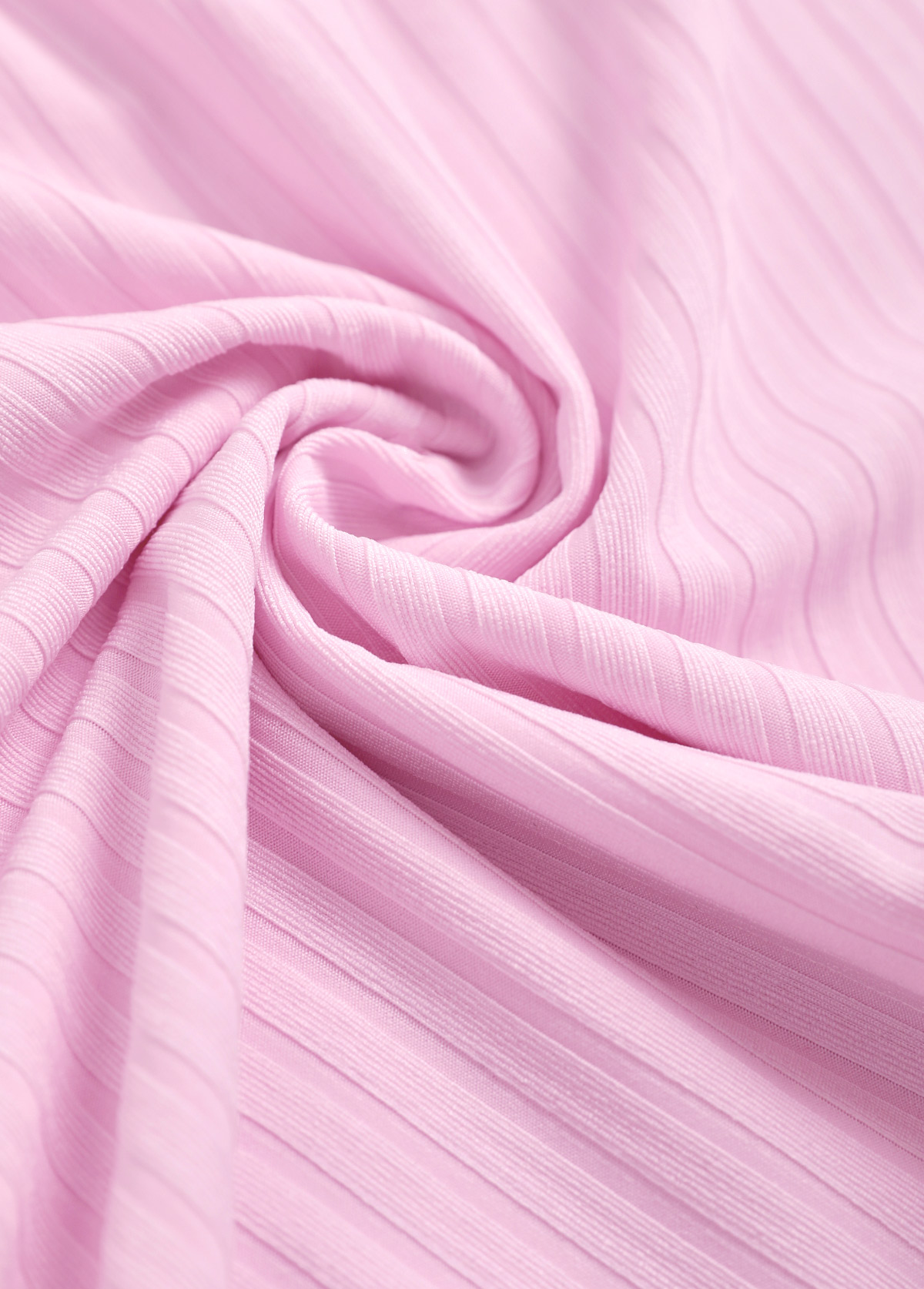 Mid Waisted Light Pink Plus Size Tankini Set