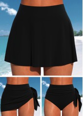 Mid Waisted Black Multi Way Pantskirt