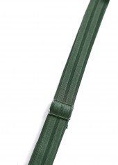 Tropical Plants Print Surplice Olive Green Tankini Set