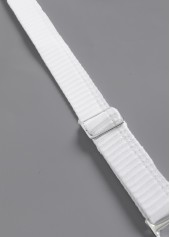 Ruched Jacquard Ruffle White Tankini Set