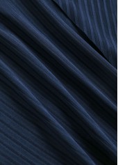 Plus Size Navy Tropical Plants Print Ruffle Tankini Set