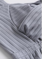 Plus Size Grey Tribal Print Patchwork Tankini Set