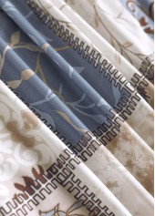 Geometric Print Patchwork Long Sleeve Light Cardigan