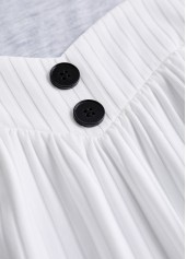 Floral Print Tummy Coverage Black 3/4 Sleeve Dress