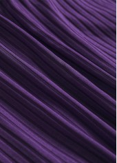 Floral Print Ruched Dark Purple Tankini Set