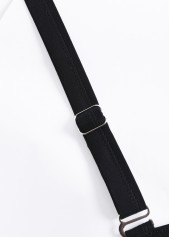 Multi Stripe Print Drawstring Blue One Piece Swimwear