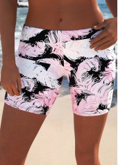 Mid Waisted Light Pink Plus Size Tankini Set