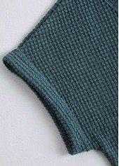 Patchwork Blue Short Sleeve Round Neck T Shirt