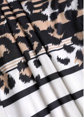 Leopard Dark Camel Long Sleeve Light Cardigan