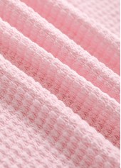 Light Pink Long Sleeve Lace Hoodie