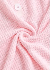 Light Pink Long Sleeve Lace Hoodie