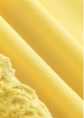 Plus Size Light Yellow Embroidery Long Sleeve T Shirt