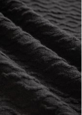 Patchwork Black Long Sleeve Light Cardigan