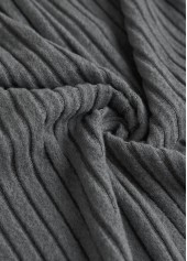 Striped Patchwork Orange Long Sleeve Turn Down Collar Sweatshirt