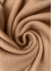 Light Coffee Long Sleeve Plush Hoodie