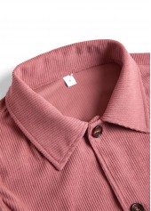 Plus Size Dusty Pink Corduroy Waistcoat