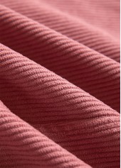 Plus Size Dusty Pink Corduroy Waistcoat