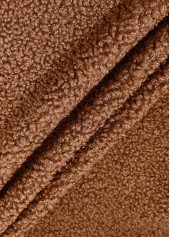 Patchwork Dark Coffee Sleeveless Turn Down Collar Waistcoat