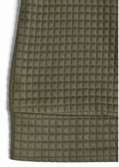 Jacquard Olive Green Long Sleeve Stand Collar Jacket