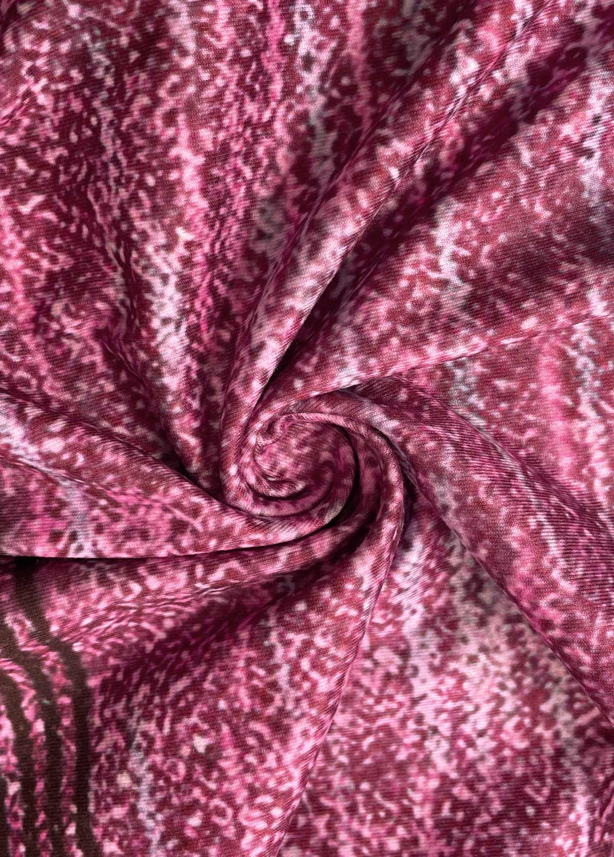 Multi Stripe Print Zipper Long Sleeve Round Neck Sweatshirt