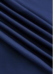 Plus Size Navy Patchwork Plaid Long Sleeve Sweatshirt