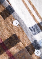 Plaid Tummy Coverage Multi Color Long Sleeve Dress