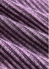 Plus Size Tummy Coverage Dusty Purple Long Sleeve Dress