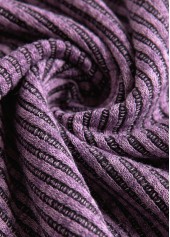 Plus Size Tummy Coverage Dusty Purple Long Sleeve Dress