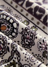 Leopard Button Light Camel Long Sleeve T Shirt