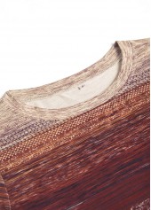 Tribal Print Patchwork Multi Color Long Sleeve Sweatshirt