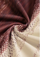 Tribal Print Patchwork Multi Color Long Sleeve Sweatshirt