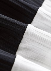 Plus Size Navy Button Striped Long Sleeve Sweatshirt