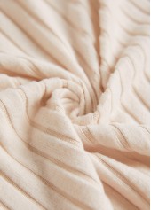 Lace Beige Button Long Sleeve Coat