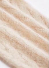 Lace Beige Button Long Sleeve Coat