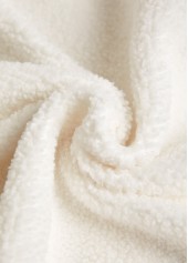 Button White Sleeveless Stand Collar Waistcoat