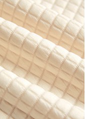 Plus Size Light Yellow Button Geometric Print Sweatshirt