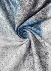 Geometric Print Tummy Coverage Multi Color T Shirt