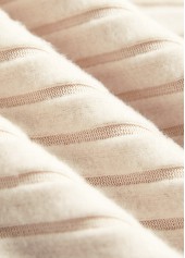 Plaid Patchwork Beige Long Sleeve Round Neck Sweatshirt